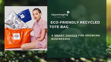 Eco Friendly Recycled Tote Bag Smart Branding For Business