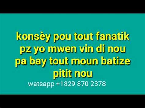 konsèy pou tout fanatik pz mwen yo mwen vin du nou pa Bay tout moun