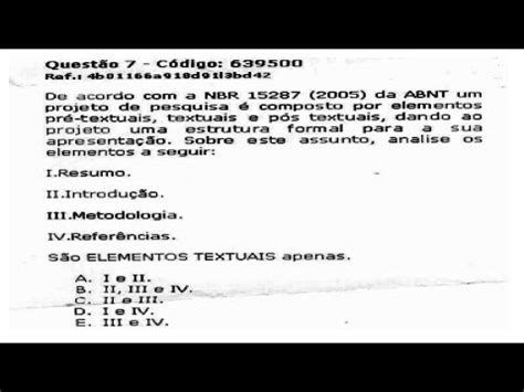 PROVA DE METODOLOGIA CIENTÍFICA DA UNOPAR E ANHANGUERA prova1