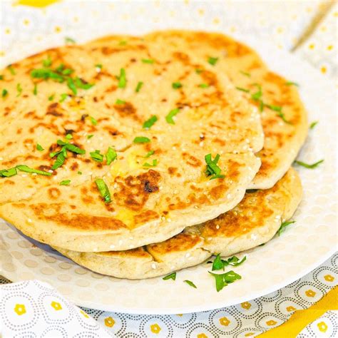 Cheese Naan Pain Indien Cuisiner Sans Gluten