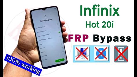 Boom Infinix Hot 20i Frp Bypass All Infinix Android 12 Google