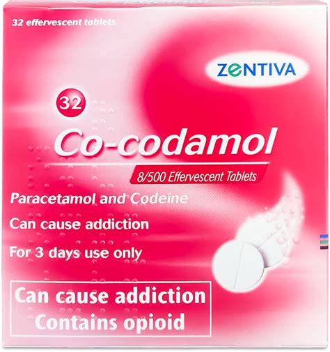 Zentiva Co Codamol 32 Effervescent Tablets Medino