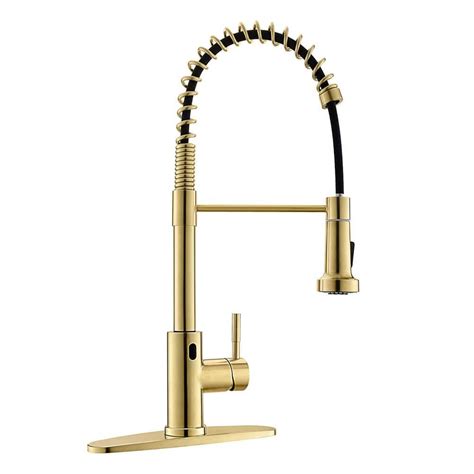 Matrix Decor Single Handle Touchless Pull Down Sprayer Kitchen Faucet