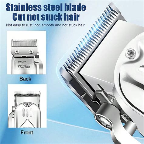 Hair Clippers For Men Zero Gapped T Blade Trimmer Rechargeable Foil