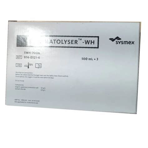 Automatic Sysmex Wh Stromatolyser 5 Part At Rs 12000 In Greater Noida Id 2853244657262