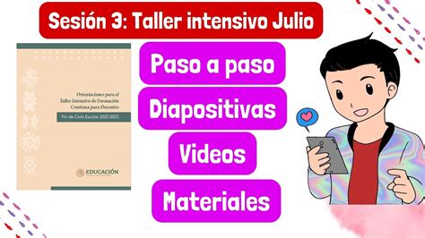 SESIÓN 3 TALLER INTENSIVO DE FORMACIÓN CONTINUA PARA DOCENTES FIN DE