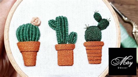 19 Cactus Embroidery Patterns