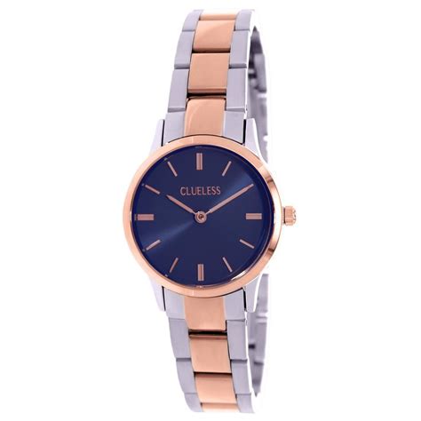 Montre Femme Clueless Bcl Bracelet Acier Rose Sur Bijourama