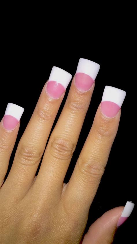 Perfect Flare Nails Flare Nails French Tip Acrylic Nails Short Acrylic Nails Designs