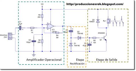 Producciones Rek Diagramas Y Electronica Avtivado Por Sonido