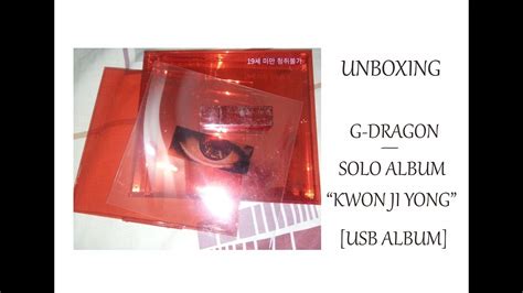 UNBOXING G DRAGON SOLO ALBUM KWON JI YONG USB ALBUM YouTube