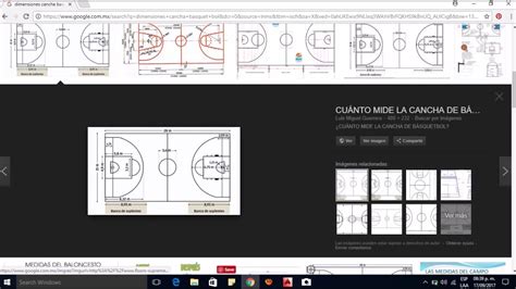 Descubrir 43 Imagen Dibujo De Cancha De Basquetbol Con Medidas