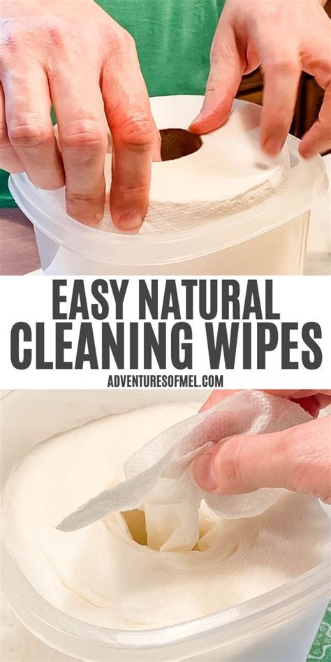 Easy Natural Cleaning Wipes With Just 3 Ingredients Homemade Cleaning