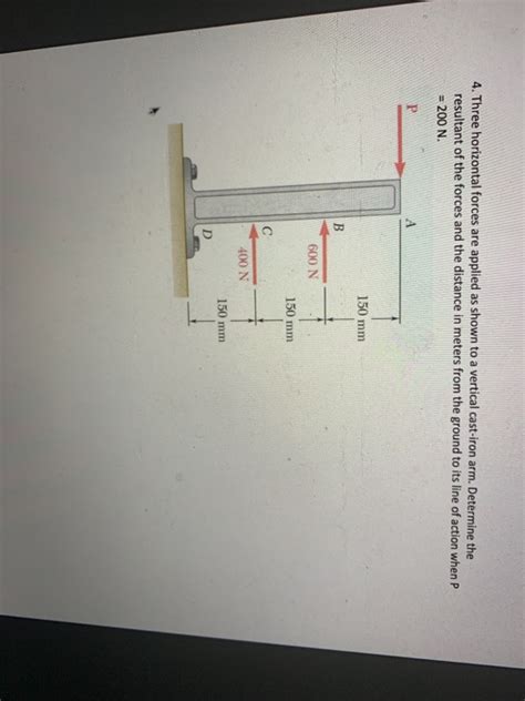 Solved Three Horizontal Forces Are Applied As Shown To A Chegg