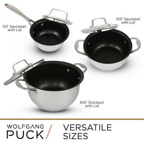 Wolfgang Puck Piece Stainless Steel Pots And Pan Set Scratch