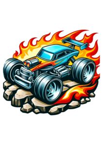 Hot Wheels Carro De Corrida Brinquedo Alta Velocidade Fogo Png