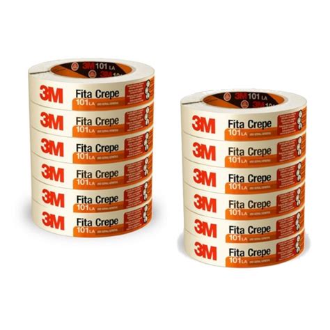 FITA CREPE 18 MM X 50 MT 3M Kit 12 Unid Shopee Brasil