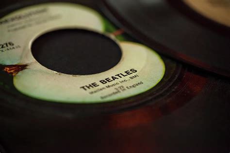 The Beatles on Apple Records Label Photograph by Erin Cadigan - Fine ...