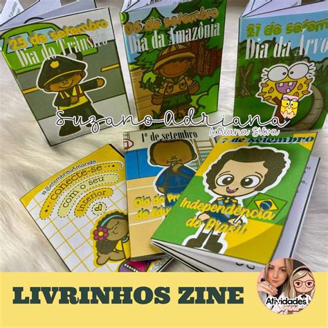 Kit Livrinhos Zine Setembro Loja Atividades Suzano