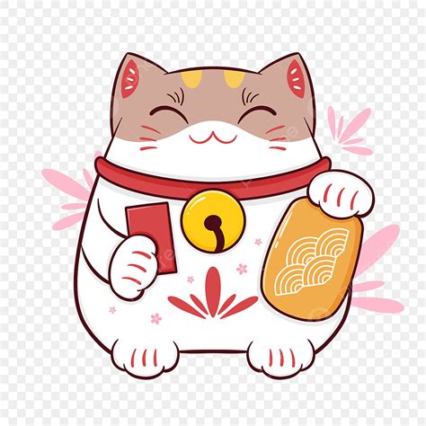 Japanese Lucky Cat Clipart Vector Cartoon Japanese Lucky Cat Lucky Cat