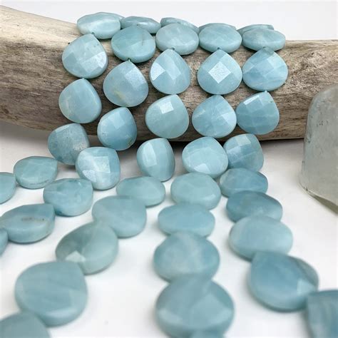 Faceted Flat Pear Amazonite