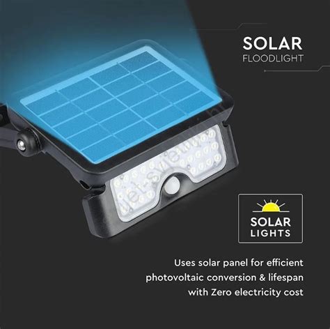 LED Solarni Reflektor Sa Senzorom LED 5W 3 7V IP65 4000K Svijet