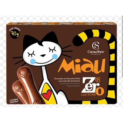 Chocolate Miau L Ngua De Gato Cacau Show G Ao Leite E Zero