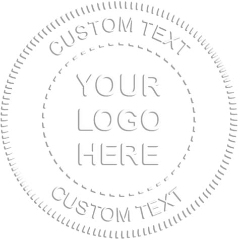 Logo Embosser Seal With Text Simply Stamps