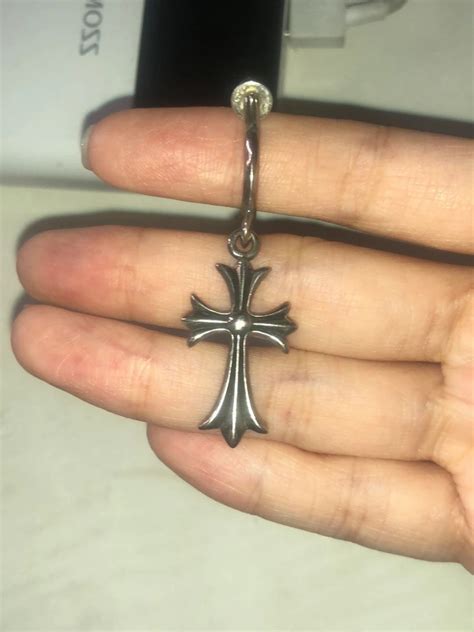 Chrome Hearts Cross Earring Vintage Women S Fashion Jewelry