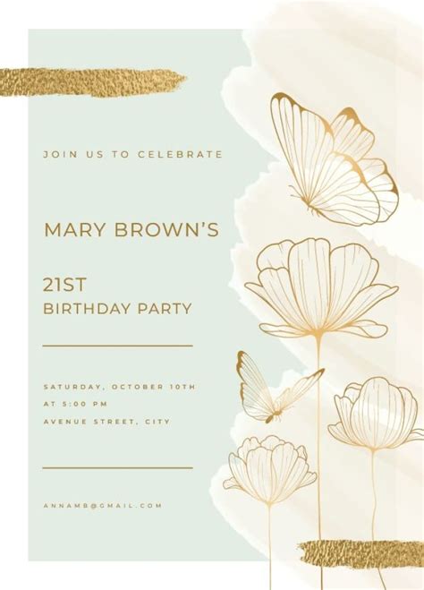 Free Printable St Birthday Invitations Templates