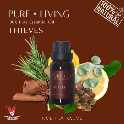 Jual Thieves Pure Essential Oil Ml Aromatherapy Oil Ml