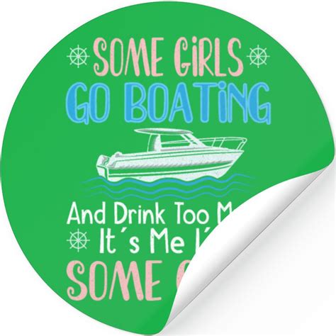 Boating Girl Boat Captain Pontoon Sailor Cruising