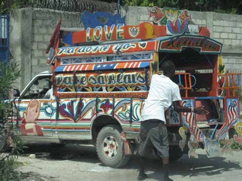 Tap Tap Bus Through Haiti | Figure painting, Tokyo subway, Haiti