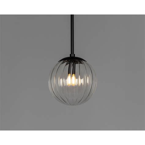 Schwung Globe Single Pendant Dries Ribbon Glass Indoor Lights From