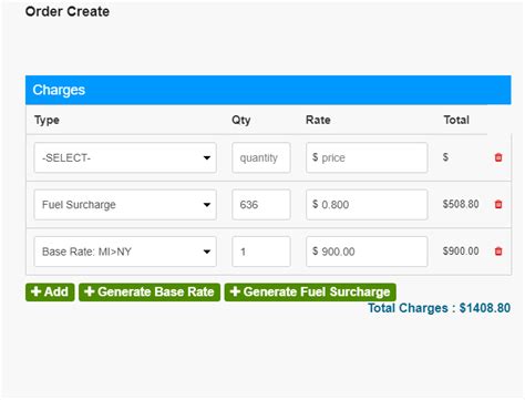 Fuel Surcharge Calculator Amuliksalomea