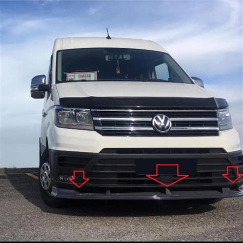 Spoiler Avant Volkswagen Crafter 2018 Aujourd Hui Abs Noir Design2