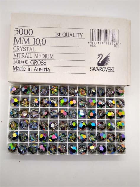 Factory Pack Swarovski Crystal Vitrail Medium Mm Faceted Round