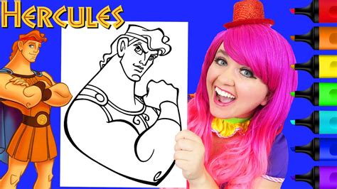 How To Color Hercules Disney Markers Youtube