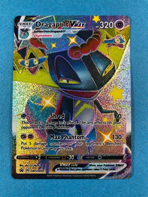 Dragapult Vmax Swsh Pokemon Tcg Black Star Promo Nm Mint Shiny