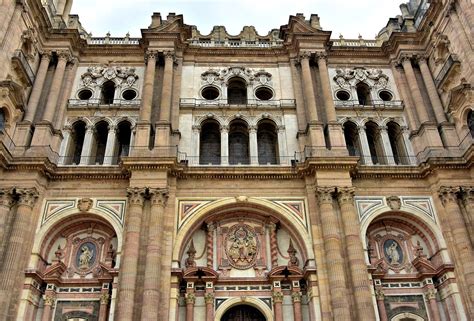 Western Entrance Of M Laga Cathedral In M Laga Spain Encircle Photos