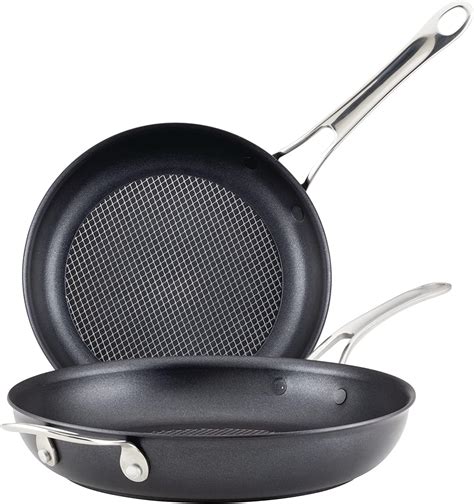 Anolon X Hybrid Nonstick Induction Frying Pans Skillet Set 10 Inch And 12 Inch