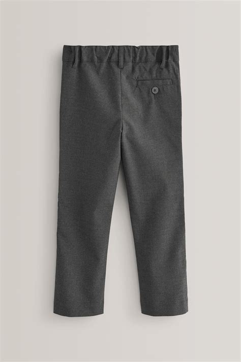 Buy Grey Slim Waist School Formal Stretch Skinny Trousers 3 17yrs