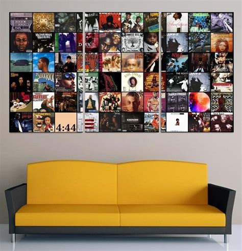 Real Hip Hop Wall Art Framed Rap Canvas Hip Hop Collage Poster Rap Prints Customize Your Own