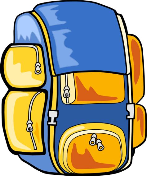 Backpack Clip Art 103048 Free Svg Download 4 Vector