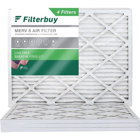 Filterbuy 16x16x1 Air Filter Merv 8 Pleated Hvac Ac Furnace Filters