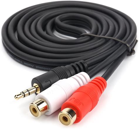 Moborest Cavo Audio Stereo Da Mm Maschio A Rca Femmina Placcati In