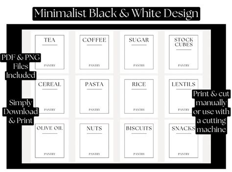 Printable Storage Labels Editable Pantry Labels - Etsy