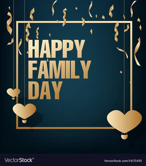 Happy family day Royalty Free Vector Image - VectorStock