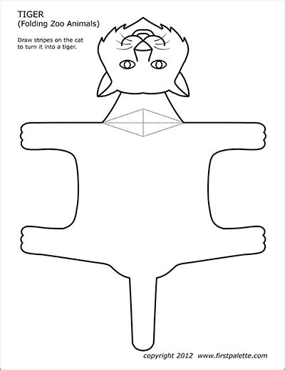 Folding Zoo Animal Templates Free Printable Templates And Coloring