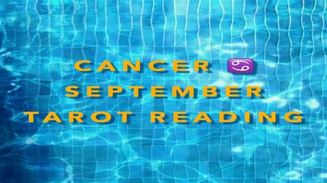 CANCER September Tarot Reading YouTube